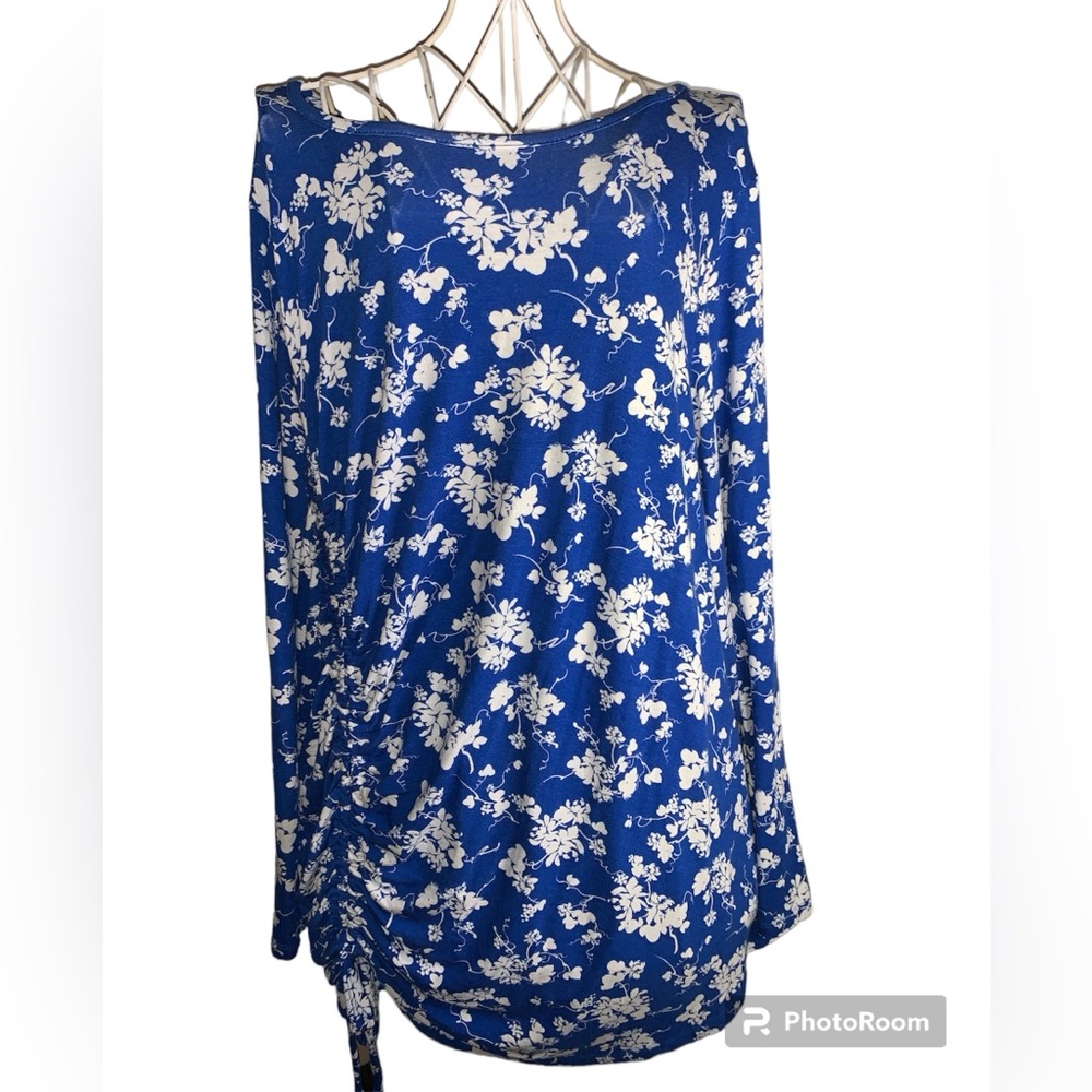 NWT LANE BRYANT FLORAL LONG SLEEVE TUNIC/DRESS. Size 24